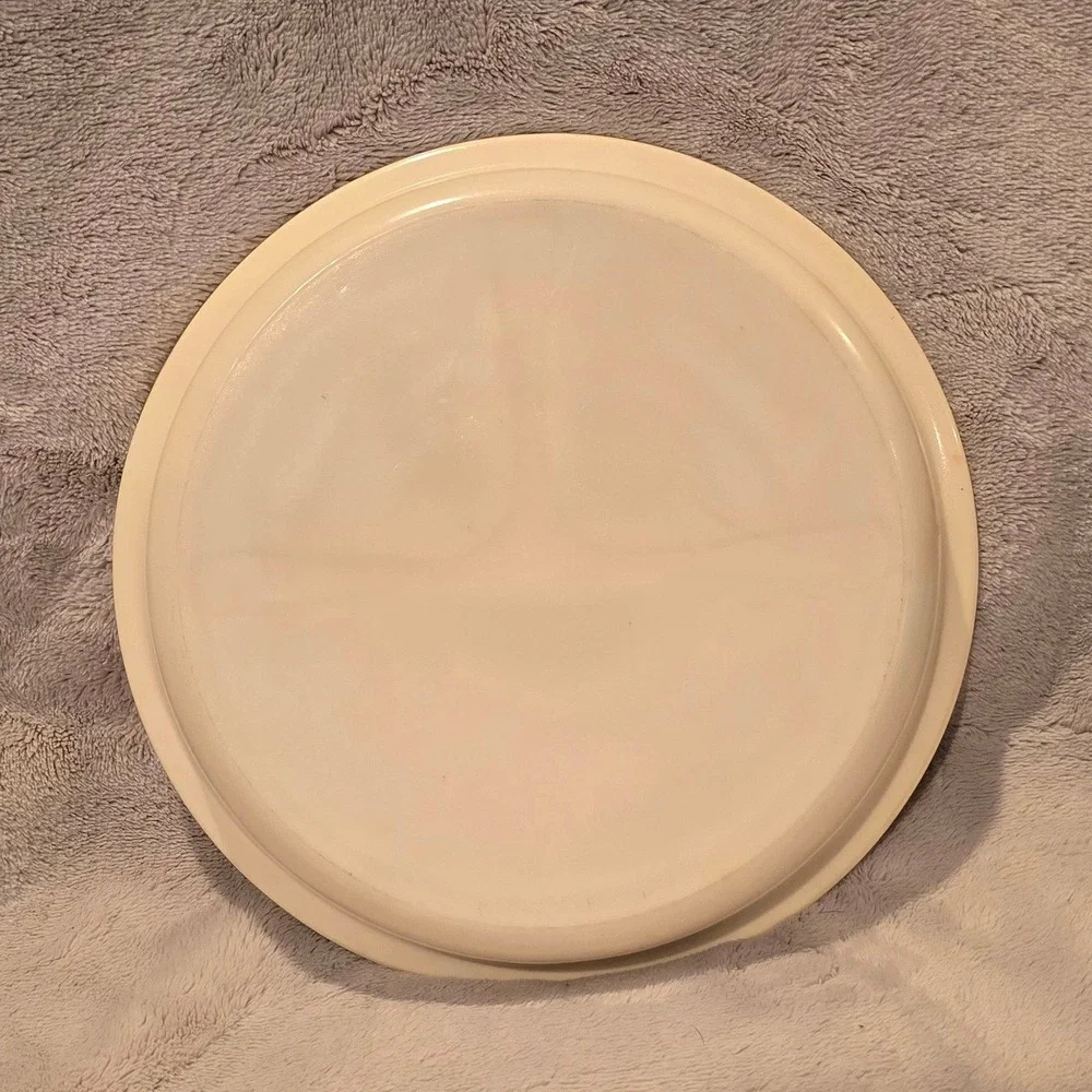Vintage Vitrock‎ Uranium Glass Little Bo Peep Divided Child Plate Red Transfer